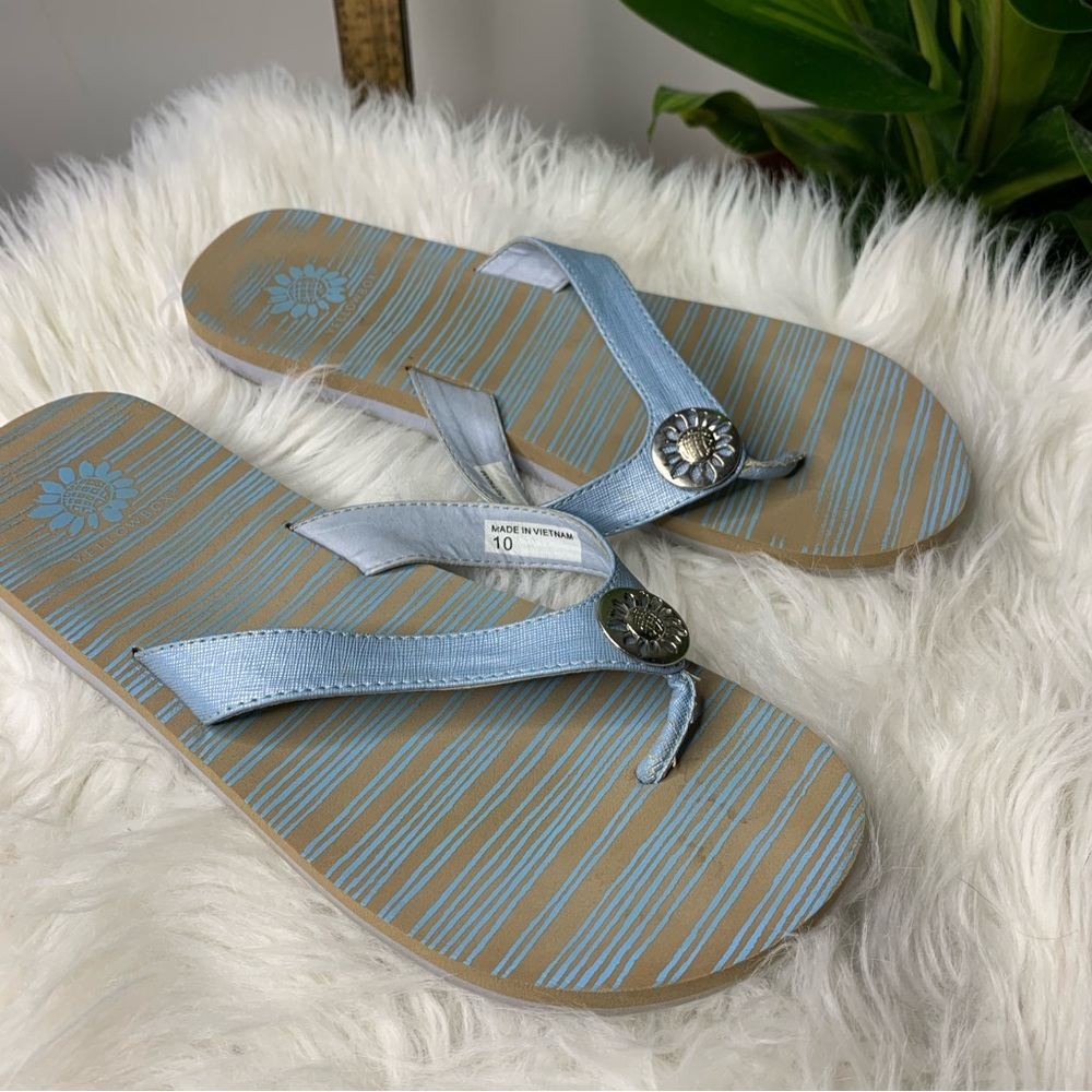 Yellowbox Striped Flip Flops - Picture 2 of 6